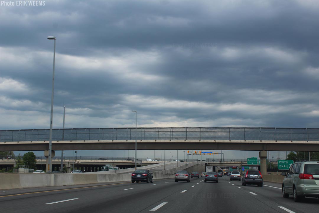 Beltway Traffic Around Washington DC at Newington and Springfield ... they used to call this area the Mixing Bowl, click to enlarge the photo Beltway Traffic Around Washington DC at newington and Springfield